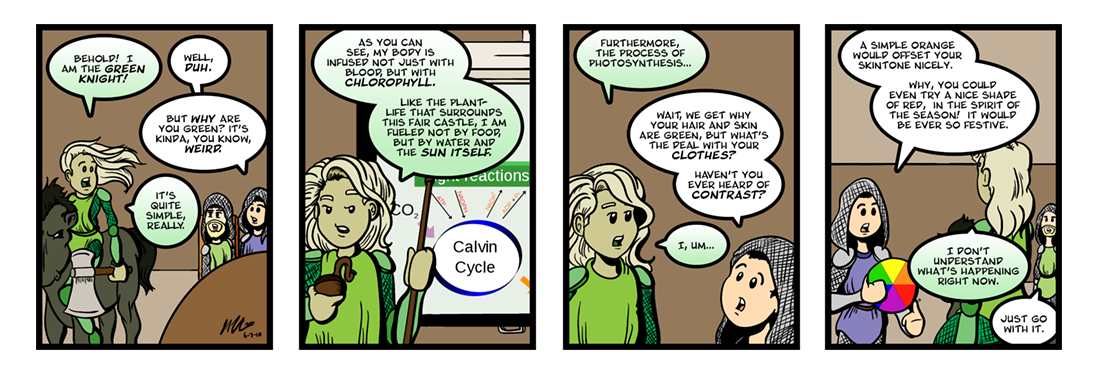 Sir Gawain and the Green Knight (2 of 20)
 Comic Strip