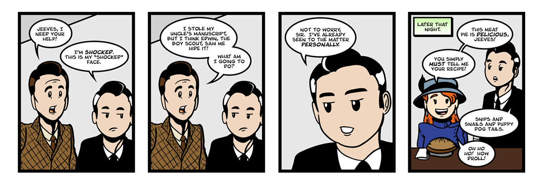 Jeeves Takes Charge (4 of 5)
 Comic Strip