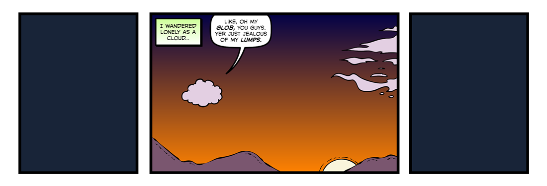 I Wandered Lonely As A Cloud
 Comic Strip
